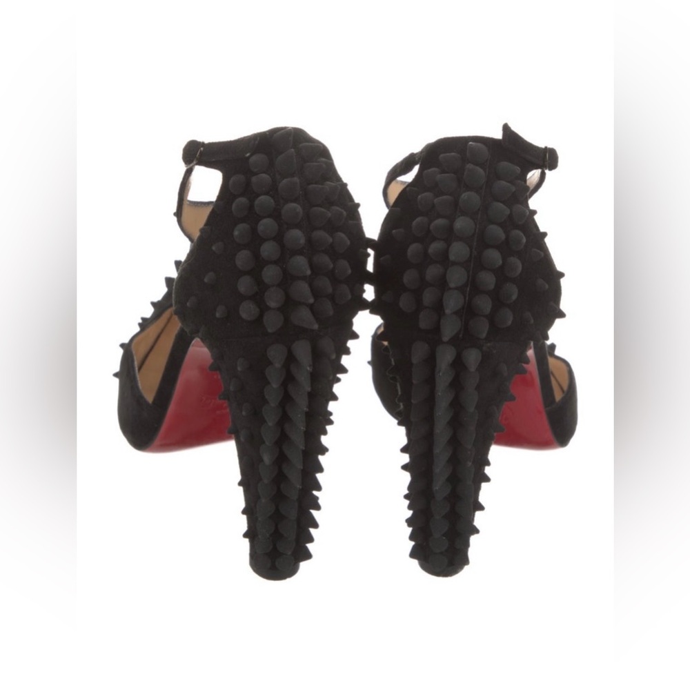 Christian Louboutin Black Spiked Heels 100% AUTHENTIC - Picture 5 of 10